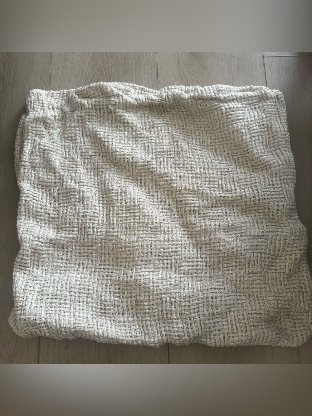 Pottery Barn linen thick woven square pillowcase pillow case